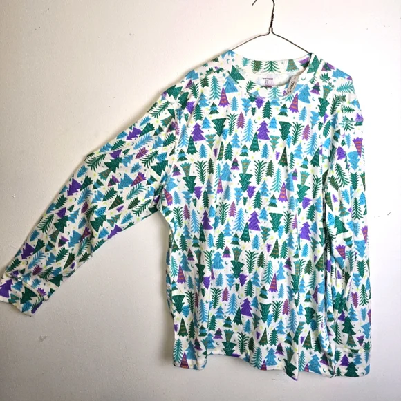 Christmas Tree Print Pajamas Adults New XXL Unisex - Picture 4 of 15